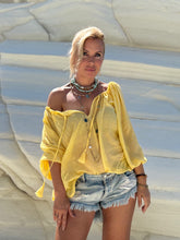 Load image into Gallery viewer, DREAM BLOUSE/ sunny yellow voile