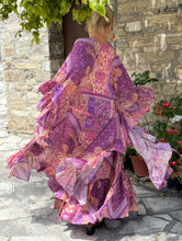 Load image into Gallery viewer, MUSE KIMONO/PONCHO / amethyst purple oriental print