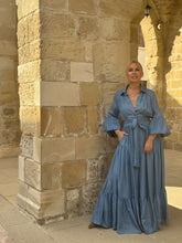 Load image into Gallery viewer, CHEMISE MAXI DRESS/ soft tencel denim