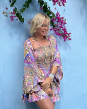 Load image into Gallery viewer, SHORT KIMONO BLOUSE/ pastel oriental print
