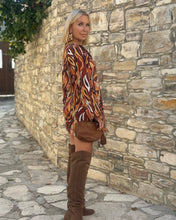 Load image into Gallery viewer, TWIGGY MINI DRESS/ 60’s style print jeans PRE ORDER