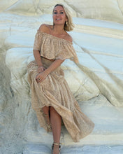 Load image into Gallery viewer, FLAMENCO TOP/ champagne gold lace