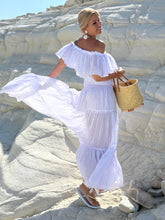 Load image into Gallery viewer, GYPSETTE MAXI SKIRT/ white cotton voile