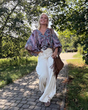 Load image into Gallery viewer, THALASSA BLOUSE/ purgundy/ pink/ turquoise paisley