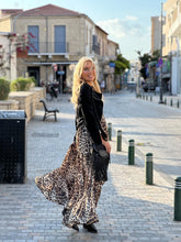 Load image into Gallery viewer, LA ISLA STRAPLESS MAXI DRESS/ beige leopard print