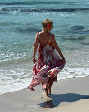Load image into Gallery viewer, BAGGY MAXI DRESS/ blush pink xl flowers
