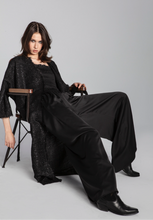 Load image into Gallery viewer, TWEED KIMONO COAT/ sparkling black