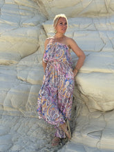 Load image into Gallery viewer, SAHARA JUMPSUIT STRAPLESS/ pastel paisley