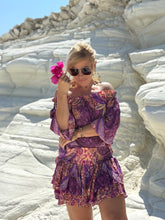 Load image into Gallery viewer, CARMEN BLOUSE/ amethyst purple oriental print