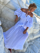 Load image into Gallery viewer, BELLA MAXI DRESS/ white cotton voile