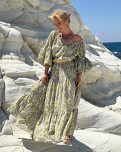 Load image into Gallery viewer, YASMINE MAXI DRESS/ sunny olive paisley print