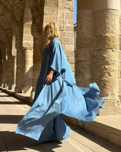 Load image into Gallery viewer, KIMONO MAXI COAT / soft denim tencel