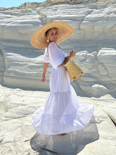 Load image into Gallery viewer, BONITA MAXI DRESS/ 2 dresses in 1/ white cotton voile