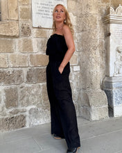 Load image into Gallery viewer, LUNA JUMPSUIT/ black cotton voile
