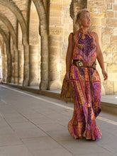 Load image into Gallery viewer, SUNNY MAXI DRESS/ spicy orange oriental print