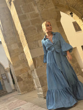 Load image into Gallery viewer, CHEMISE MAXI DRESS/ soft tencel denim