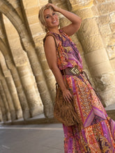 Load image into Gallery viewer, SUNNY MAXI DRESS/ spicy orange oriental print