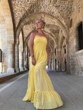 Load image into Gallery viewer, LA ISLA MAXI DRESS/ sunny yellow voile