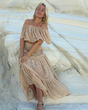 Load image into Gallery viewer, FLAMENCO TOP/ champagne gold lace