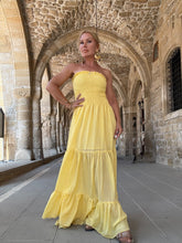 Load image into Gallery viewer, LA ISLA MAXI DRESS/ sunny yellow voile