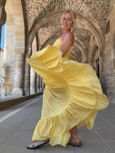 Load image into Gallery viewer, LA ISLA MAXI DRESS/ sunny yellow voile
