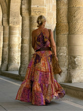 Load image into Gallery viewer, SUNNY MAXI DRESS/ spicy orange oriental print