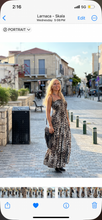 Load image into Gallery viewer, LA ISLA STRAPLESS MAXI DRESS/ beige leopard print