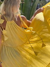 Load image into Gallery viewer, SUNSHINE MAXI DRESS with 6 mtrs volant / sunny yellow cotton voile
