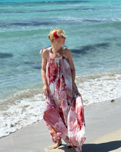 Load image into Gallery viewer, BAGGY MAXI DRESS/ blush pink xl flowers