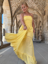 Load image into Gallery viewer, LA ISLA MAXI DRESS/ sunny yellow voile