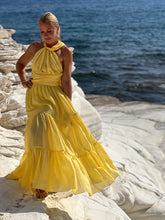 Load image into Gallery viewer, GODDESS MAXI DRESS/ sunny yellow cotton voile