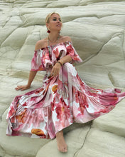 Load image into Gallery viewer, FLAMENCO TOP / blush pink xl flowers