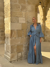 Load image into Gallery viewer, CHEMISE MAXI DRESS/ soft tencel denim