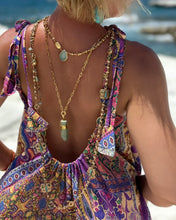 Load image into Gallery viewer, BAGGY MAXI DRESS with 6 mtrs ruffle / wild orchid blue oriental print