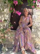 Load image into Gallery viewer, GODDESS MAXI DRESS/ pastel oriental print