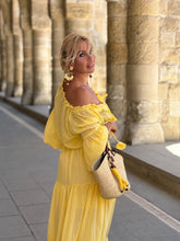 Load image into Gallery viewer, YASMINE MAXI DRESS/ sunny yellow voile