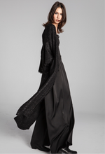 Load image into Gallery viewer, TWEED KIMONO COAT/ sparkling black