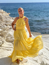 Load image into Gallery viewer, GODDESS MAXI DRESS/ sunny yellow cotton voile