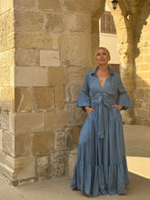 Load image into Gallery viewer, CHEMISE MAXI DRESS/ soft tencel denim