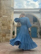 Load image into Gallery viewer, HIPPIE MAXI DRESS/ soft tencel denim