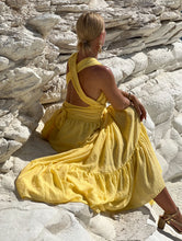 Load image into Gallery viewer, GODDESS MAXI DRESS/ sunny yellow cotton voile