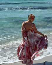Load image into Gallery viewer, BAGGY MAXI DRESS/ blush pink xl flowers