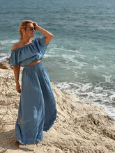 Load image into Gallery viewer, FLAMENCO TOP / light blue denim tencel