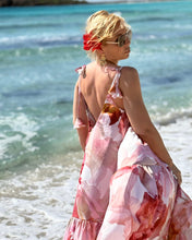Load image into Gallery viewer, BAGGY MAXI DRESS/ blush pink xl flowers