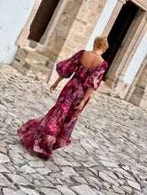 Load image into Gallery viewer, BONITA MAXI DRESS/ red and pink floral print