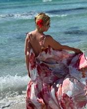 Load image into Gallery viewer, BAGGY MAXI DRESS/ blush pink xl flowers