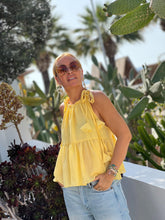 Load image into Gallery viewer, SUNNY TOP / sunny yellow cotton voile