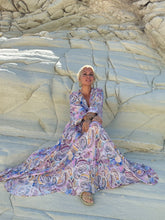 Load image into Gallery viewer, HIPPIE FLARE MAXI DRESS/ pastel paisley