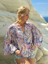 Load image into Gallery viewer, BOHOSOUL BLOUSE/ pastel paisley