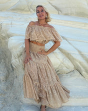 Load image into Gallery viewer, FLAMENCO TOP/ champagne gold lace